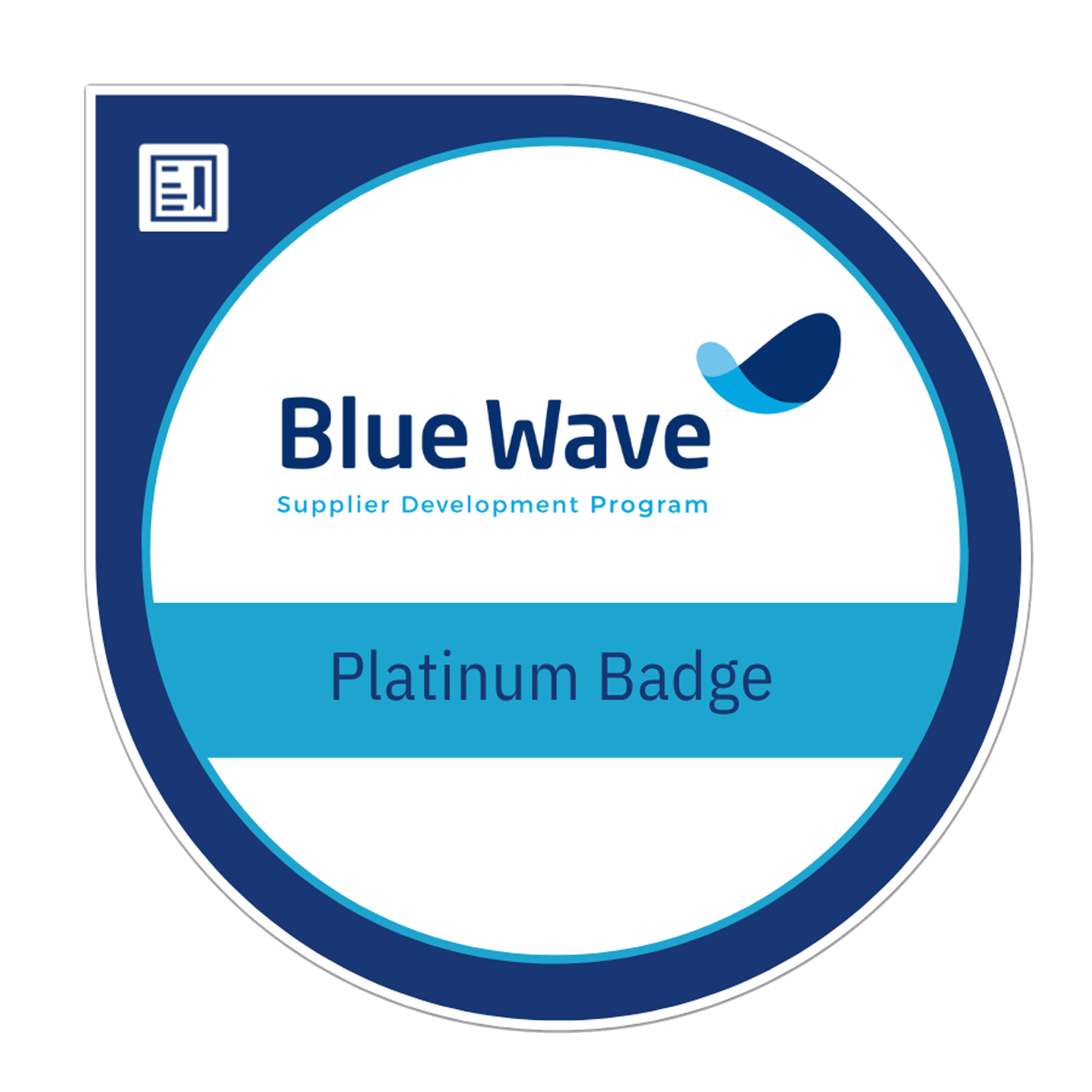 Blue Wave Platinum Badge